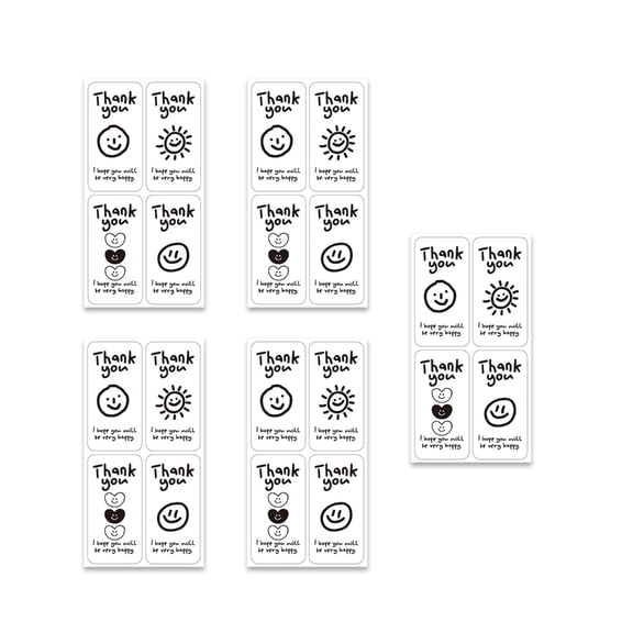 ROZYARD Thank You Stickers Self-Adhesive Seal Label for Small Businesses, Wedding