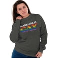 thumbnail image 4 of Marriage Is Gay LGBTQ Rights Pride Sweatshirt for Men or Women Brisco Brands 4X, 4 of 6