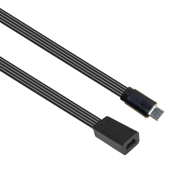 10/20cm USB Data Transfer Extension Flat Wire Mini USB to USB 5Pin Female to Male Charging Data Cable Flexible Cord