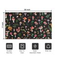 thumbnail image 5 of Mushroom Plant Crystal Velvet Nonslip Floor Mat, Entryway Doormat Durable Low-Profile Mat Home Decor, Throw Rugs Washable Kitchen Bathroom Laundry Bedroom Living Room Door Mats 30x17in, 5 of 7