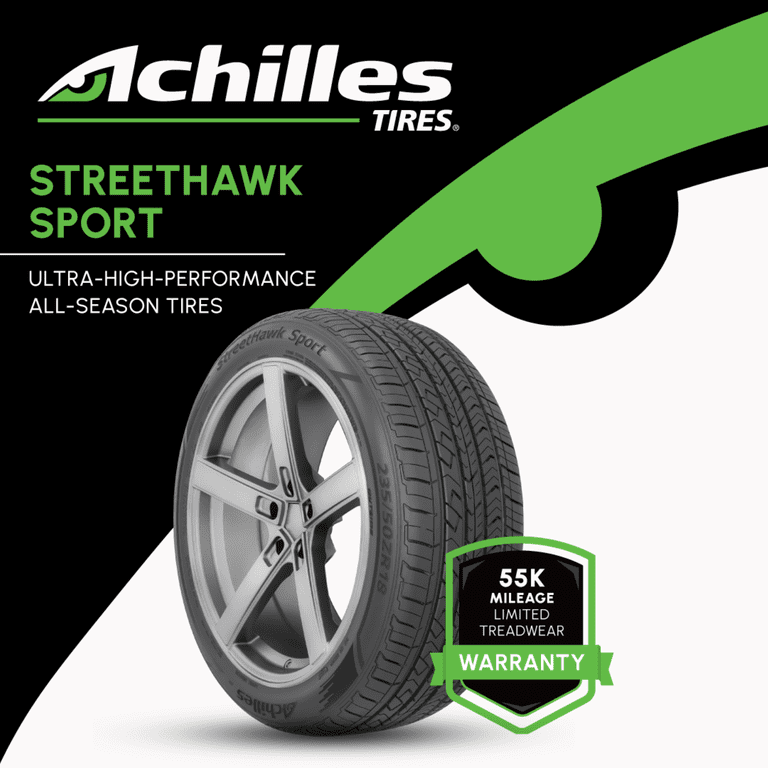 Free Shipping! Achilles Achilles Street Hawk Sport UHP 225/40ZR18