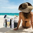 thumbnail image 6 of Large Hand-Held Storage Bag Kitchen Reusable Grocery Bags， Travel Tote Bags， Waterproof Tote，Laundry Bag，Beach Bag， Pool Bag Super Cute Cartoon Lion, 6 of 8