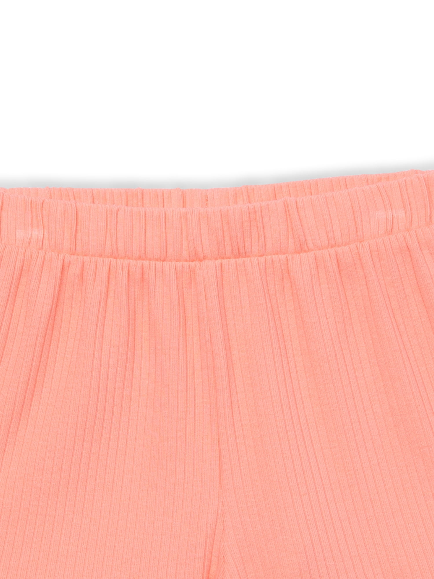 Garanimals Toddler Girl Ruffle Solid Rib Shorts, Sizes 18M-5T