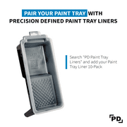 Precision Defined Supreme 4-inch Plastic Paint Roller Tray Set (2-Pack)