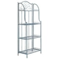 SAFAVIEH Amaris 4 Tier Outdoor Metal Decorative Bakers Rack, Antique