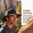 thumbnail image 2 of Solaris Sun Hat for Women and Men, Wide Brim Summer Outdoor Bucket Boonie Hat for Hiking, Safari and Gardening, Gray, 2 of 5