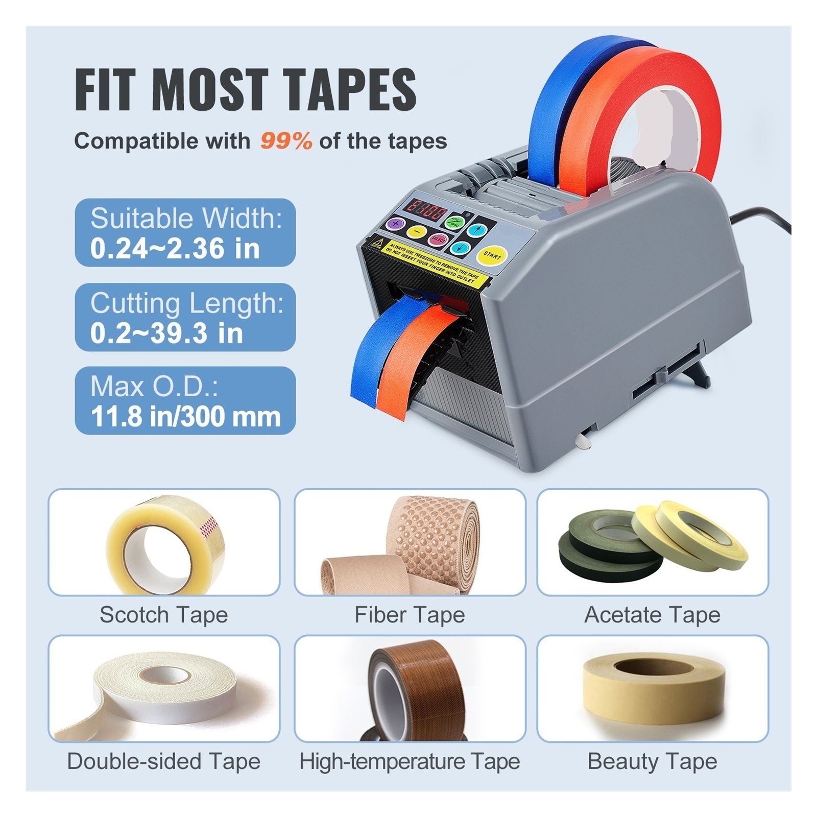 Automatic Tape Dispensers Non Adhesive Tape Cutter Packing Machine Masking Paper Dispenser
