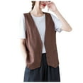 thumbnail image 1 of TJAZFJPA Gilet d'Hiver pour Femmes Grande Taille Gilet Sans Manches Gilet Gilet Gilet Gilet Gilet Gilet Gilet Gilet Gilet Gilet pour Femmes Automne Léger Gilet Grande Taille pour Femmes, 1 of 4