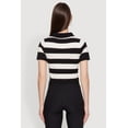 thumbnail image 5 of Womens Iris Striped Crop Polo Shirt, 5 of 5