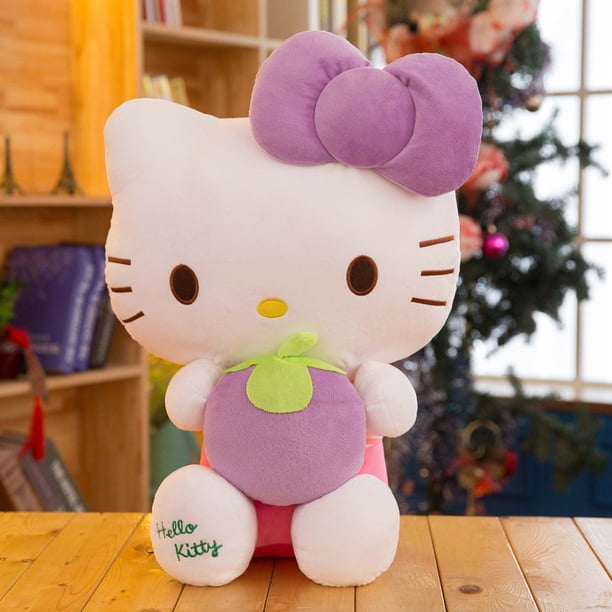 YYDS 50cm Sanrio Hello Kitty Mangosteen Fresa Peluche Muñecas Regalo Para Niñas Decoración Del Hogar Juguetes De Almohada Para Niños Fivean unisex