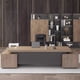 thumbnail image 2 of New Chinese Computer Desks Solid Wood Boss Office Table Modern CEO Manager Executive Desk Luxury Boss Office Furniture H My Lux Decor Round, 2 of 30