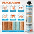 thumbnail image 4 of Adhesive Guru Spray Foam Insulation Kit, Self-Expanding Adhesive Foam, Closed-Cell Heat Insulation, 32.80 oz per can, 240 board feet, 12 pack, 4 of 10