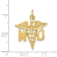 thumbnail image 3 of FB Jewels 14K Yellow Gold Large M.D. Caduceus Charm, 3 of 3