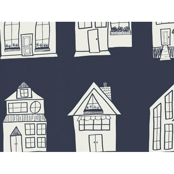 Art Gallery Fabrics Happy Home 100% Cotton Poplin Fabric Party - per yard