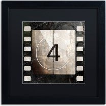 Trademark Fine Art "Vintage Countdown IV" Canvas Art by Color Bakery, Black Matte, Black Frame