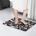 thumbnail image 4 of Spooky Halloween Icons Pattern Flannel Non Slip Door Rugs,Washable Door Mats Indoor,Decorative Door Mats,Dirt-Resistant and Absorbent Doormat for Entrance,Bedroom,Kitchen,Bathroom,23.5x16in(60x40cm), 4 of 5