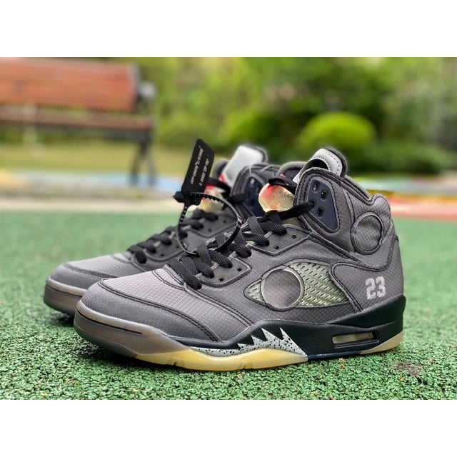 OFF-White X A i r-Jor-dan 5 Men's sports shoes -CT8480-001