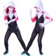 thumbnail image 3 of Disfraz de Spider Gwen, increíble disfraz de spiderman, máscara adjunta, trajes de fiesta de Carnaval, mono de superhéroe para niños y adultos, 3 of 4