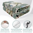 thumbnail image 4 of Queen Quilt Set 90''x96'', Vintage Floral Lightweight Bedspread Coverlet with 2 Pillow Shams, Retro Abstract Art Summer Flowers Watercolor Breathable All Season Quilt Bedding for Bedroom/Guest Room, 4 of 9