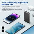 thumbnail image 5 of MIRO B2 Power Bank - 5000mAh Magnetic Wireless Portable Charger, 15W Fast Charging, Slim & Lightweight for On - the - Go, 5 of 7