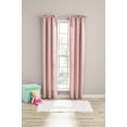 thumbnail image 2 of Your Zone Solid Blackout Curtain Panel Pair, Set of 2, Pink Starlight, 30" W x 84" L, 2 of 10