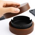 thumbnail image 3 of Wooden ashtray with lid, windproof, odor-proof, bar, office, lounge, party, 3 of 7