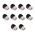 thumbnail image 3 of 10-Pack Cat6A RJ45 Jack - Cat6 Compatible -180 Degree Toolless -Ethernet Wall -Cat6A Network Coupler, 3 of 8