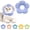 Purple, variant on Minzimin 1Pack Cat Cone Collar Soft, Waterproof Cats Cones to Stop Licking After, Adjustable Soft Elizabeth Cats Collars , Flower Shape Cat Recovery Collar