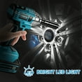 thumbnail image 6 of Cordless Impact Wrench, UNTIMATY 1/2 inch  Brushless Impact Gun, Max Torque 320 Ft-lbs（430N.m） Impact Wrench with 21V Brushless Motor, with 3.0Ah Li-ion Battery & 7 Sockets,Blue, 6 of 7