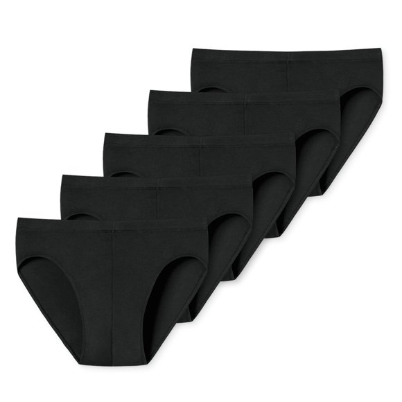 UNCOVER by SCHIESSER Calzoncillos para hombre, paquete de 5 - Supermini, jersey sencillo, color liso Negro 2XL (XX-Large)