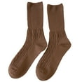 thumbnail image 3 of Womens Stackable Casual Socks in Solid Colors Soft Cotton Blend Relaxed Fit Tube Socks, 3 of 7