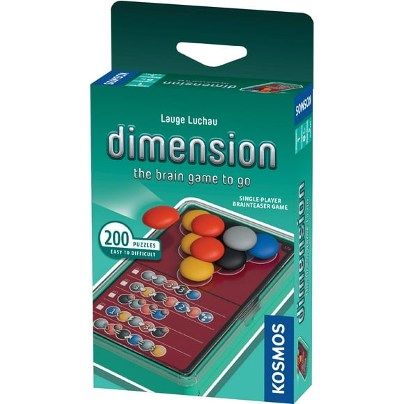 Dimension: The Brain Game to Go 1 player, ages 8+, 5 minutes