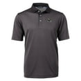 thumbnail image 2 of Men's Cutter & Buck Black Jacksonville Jaguars Big & Tall Virtue Eco Pique Micro Stripe DryTec Tri-Blend Recycled Polo, 2 of 3