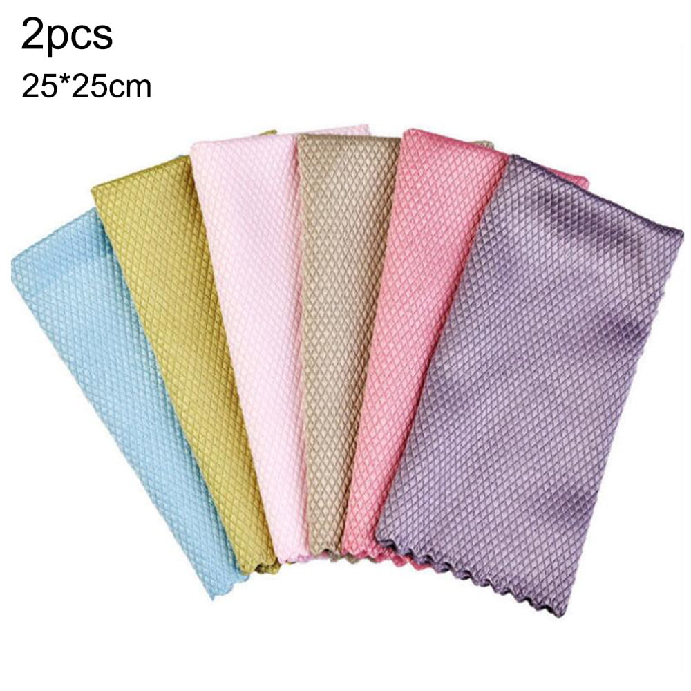 Set Kitchen Fish Scale Rag Cleaning Cloth Housework Window Table Dish Cloth 