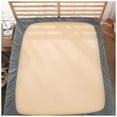 thumbnail image 2 of King Fitted Sheet Only, Softest 400 Thread Count 100% Cotton Sateen, Deep Pocket, All-Around Elastic Fits Upto 10" Deep Pocket, Dark Grey, 2 of 3
