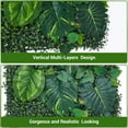 thumbnail image 3 of Realistic Artificial Plastic Greenery Wall Panel Set Available in 4,8,12 Pack Sizes, Multi-Layer Vertical Plant Wall with Interlocking Connection for Easy DIY, Multipurpose Wall Decor for Home, Office, 3 of 6