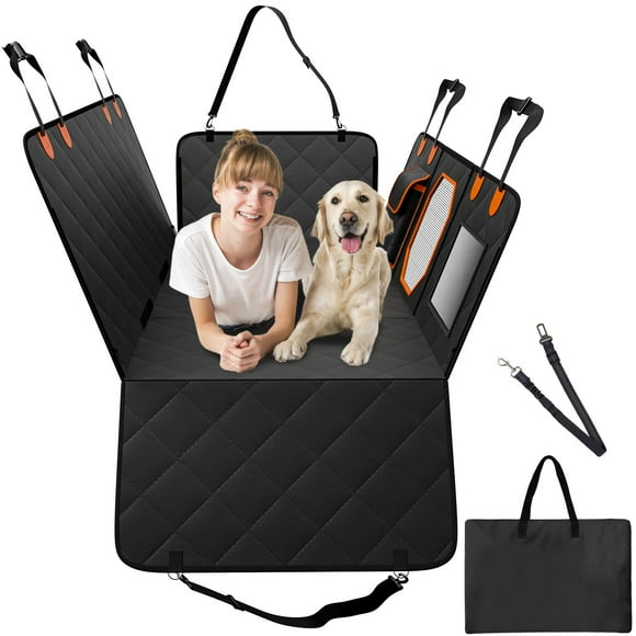 VEVOR 52 x 23.5 in Dog Car Seat Cover for Back Seat Waterproof 600D for Cars