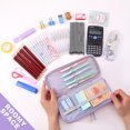 thumbnail image 2 of SCIONE Pencil Case for Girls,Large Pencil Pouch School Supplies for Kids with Dry-erase Board,Big Capacity Zipper Cute Pen Box Bag Organizer,Back to School Gifts for Student Teens Women College Office, 2 of 5