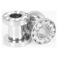 thumbnail image 6 of Ayyufe 1Pair Rhinestone Stainless Piercing Ear Tunnels Plugs Gauges Ear Stretching Kits, 6 of 6