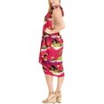 thumbnail image 4 of HAPPY BAY Women's Beachwear Summer Beach Wrap Bikini Wraps Sarong Skirt Swimsuit Swimwear Coverups Bathing Suit Swim Cover ups for Women One Size Fuscia, Holiday, 4 of 5