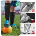 thumbnail image 5 of BOSONER Soccer Shin Guards for Kids: Non-Slip Calf Compression Sleeve with Honeycomb Pads for Aged 8-12 Boys Girls - Sports Protective Gear for Football Baseball Boxing MTB Tennis, 5 of 7