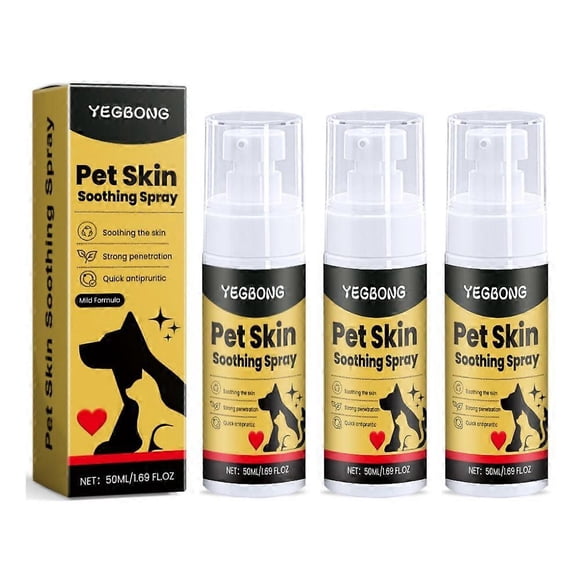 1-3PCS Pet Skin Spray Dog & Cat Skin Care Spray, Soothing Spray Cleansing & Softening Skin, Soothing Anti-Itch Spray