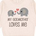 thumbnail image 3 of Inktastic My Godmother Loves Me Toddler Sweatshirt, 3 of 4