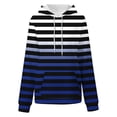 thumbnail image 4 of ameIAEA Womens Long Sleeve Hooded Sweatshirts Color Block Drawstring Fall Pullover Tops with Pockets, 4 of 5