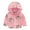 Pink, variant on Frostluinai Toddler Girls Raincoat Waterproof Kids Baby Fashion Floral Printed Windproof Jacket Hooded Coat Lightweight Kids Rain Poncho Jacket Windbreaker Outwear Coat