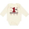 thumbnail image 3 of Inktastic First Birthday Baseball Boys Long Sleeve Baby Bodysuit, 3 of 5