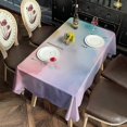 thumbnail image 2 of Soft Pastel Cloudscape Rectangle Tablecloth 60"x120",Waterproof Polyester Rectangle Table Cloth, Wipeable Spillproof Polyester Tablecloth for Dining, Camping, Indoor and Outdoor, 2 of 6