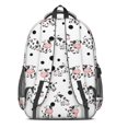 thumbnail image 3 of Cow and Spot White Pattern Cute School Backpack Bag with Padded Back and Adjustable Shoulder Straps 16.9 X 12.6 X 5.9 Inches, 3 of 5