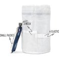 thumbnail image 2 of Travel Cosmetic Bag, Barrel Makeup Bag for Women Portable Foldable Cases Multifunctional Toiletry Bucket Bags Round Organizer Pocket Collapsible (Leav, 2 of 4