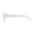 thumbnail image 4 of Womens Thick Rimmed Square Rectangular Sunglasses White Black, 4 of 4